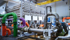 Inside the desalination plant at Teshie-Nungua, in Ghana's greater Accra region